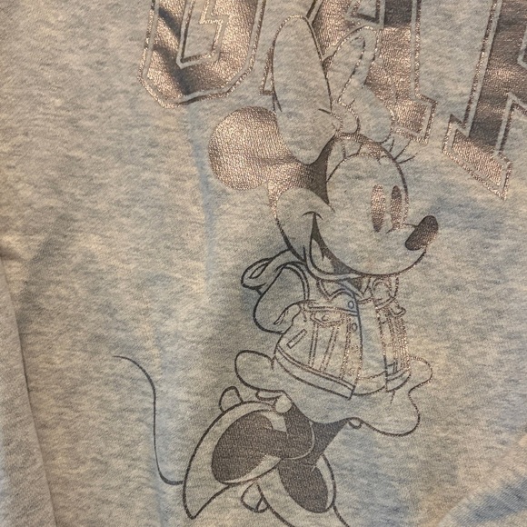 GAP Light Gray Girls Disney Crewneck Sweatshirt - Picture 3 of 6